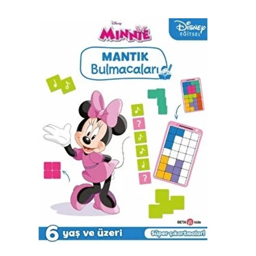 Beta Kids Disney Eğitsel Minnie Çıkartmalı Mantık Bulmacaları