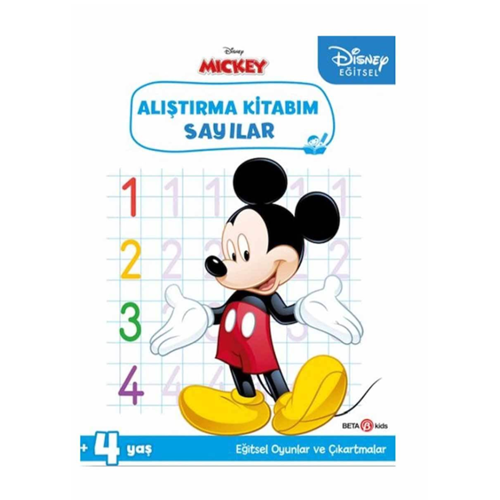 Çıkartmalı Mickey Alıştırma Kitabım Sayılar