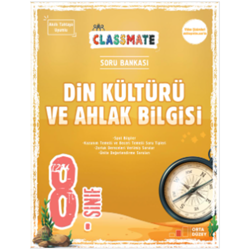 8. Sınıf Classmate Din Kültürü Ve Ahlak Bilgisi sorubankası