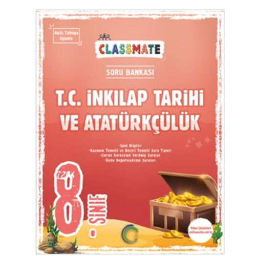 8. Sınıf Classmate T. C. İnkılap Tarihi Ve Atatürkçülük sorubankası