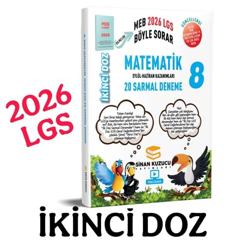 SİNAN KUZUCU 8.SINIF MATEMATİK İKİNCİ DOZ DENEME