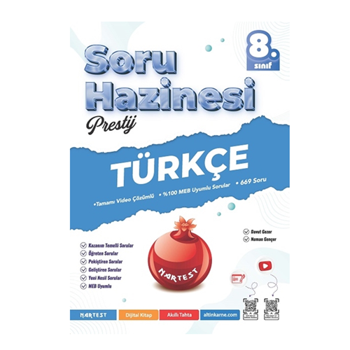 NARTEST 8 TÜRKÇE PRESTİJ SORU HAZİNESİ