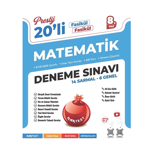NARTEST 8 PRESTİJ MATEMATİK 20 Lİ DENEME