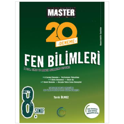 8. Sınıf Master 20 Fen Bilimleri denemesi