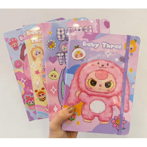 BABY THREE LASTİKLİ DEFTER