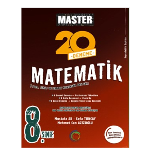 8. Sınıf Master 20 Matematik denemesi