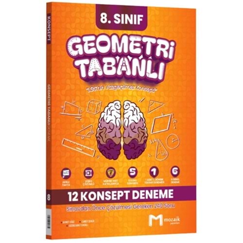 MOZAİK 8.SINIF GEOMETRİ TABANLI 12 KONSEPT DENEME