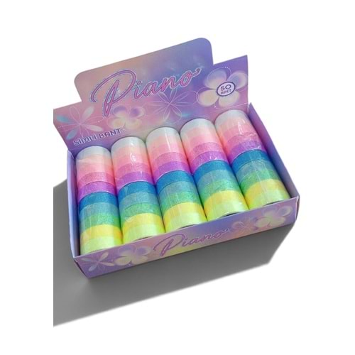 PIANO BANT PASTEL SİMLİ 5 Lİ