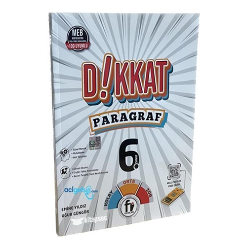 Fİ YAYINLARI 6.SINIF DİKKAT PARAGRAF SORU BANKASI
