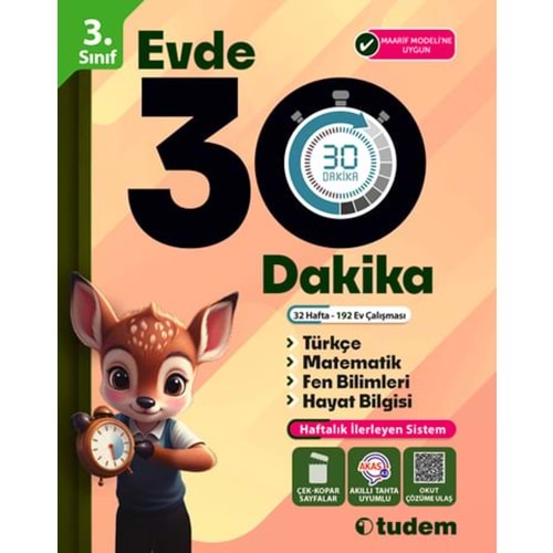TUDEM 3.SINIF EVDE 30 DAKİKA *YENİ*
