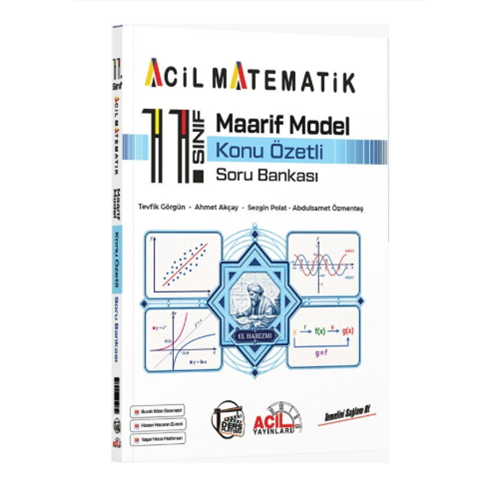 Acil Yayınları 11. Sınıf Acil Matematik Maarif Model Konu Özetli Soru Bankası