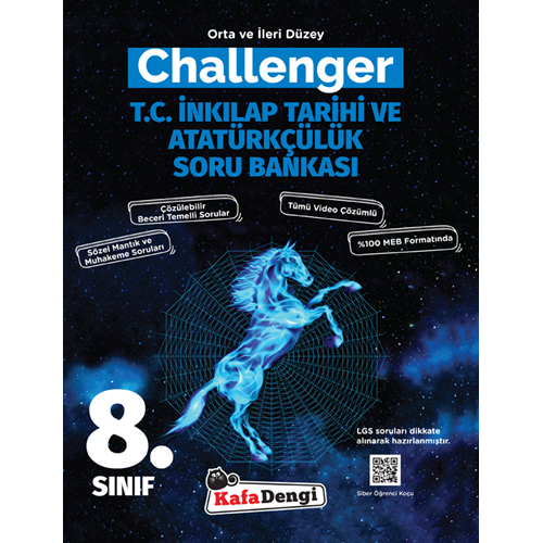 8.Sınıf Challenger T.C. İnkılap Tarihi sorubankası (Tümü Video Çözümlü)