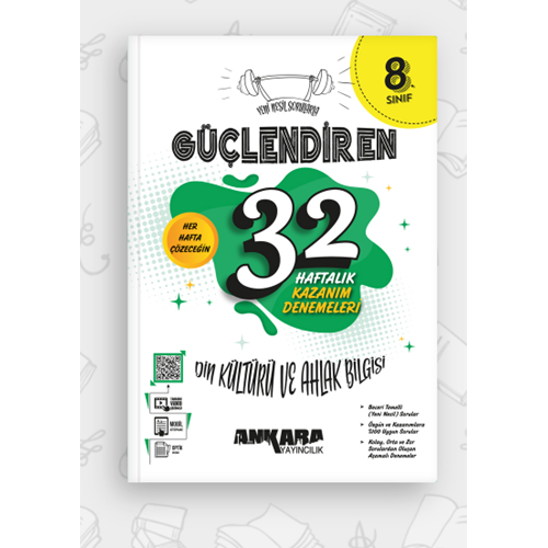 ANKARA 8.SINIF DİN KÜL.VE AH. BİL. 32 HAFTA KAZANIM DEN.