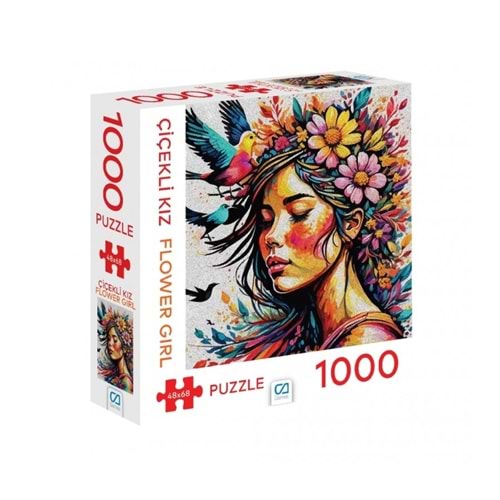ÇİÇEKLİ KIZ PUZZLE