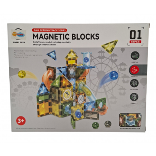 KUTUDA 68 PARÇA MAGNETİK BLOKLAR