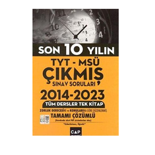 Çap Yayınları TYT MSÜ Son 10 Yılın Çıkmış Soruları