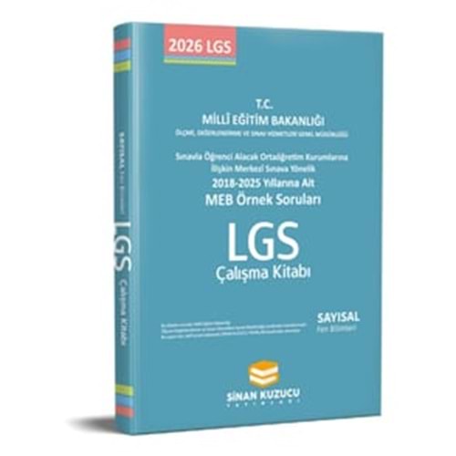 SİNA KUZUCU MEB ÖRNEK SORULAR SAYISAL FEN BİLİMLERİ2018-2025