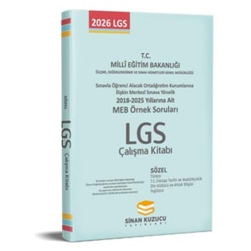 SİNA KUZUCU MEB ÖRNEK SORULAR SÖZEL-2018-2025