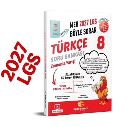 SİNAN KUZUCU 8 TÜRKÇE SORUBANKASI (2027)