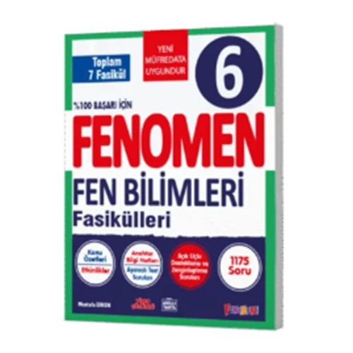 FENOMEN 6 FEN BİLİMLERİ FASİKÜLLERİ (TOPLAM 7 FASİKÜL)