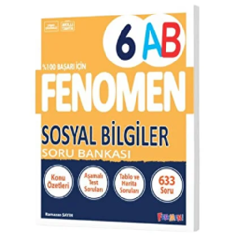 FENOMEN 6 SOSYAL BİLGİLER SORU BANKASI (A-B)