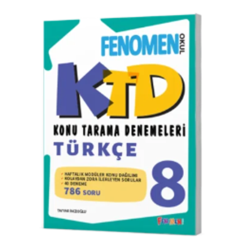 FENOMEN 8 TÜRKÇE KONU TARAMA DENEMELERİ (40 DENEME)