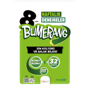 8. SINIF Bumerang 32 Haftalık Din Kültürü ve Ahlak Bilgisi Denemeleri