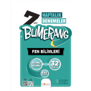 7.SINIF Bumerang 32 Haftalık Fen Bilimleri Denemeleri