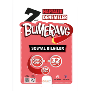 7.SINIF Bumerang 32 Haftalık Sosyal Bilgiler Denemeleri
