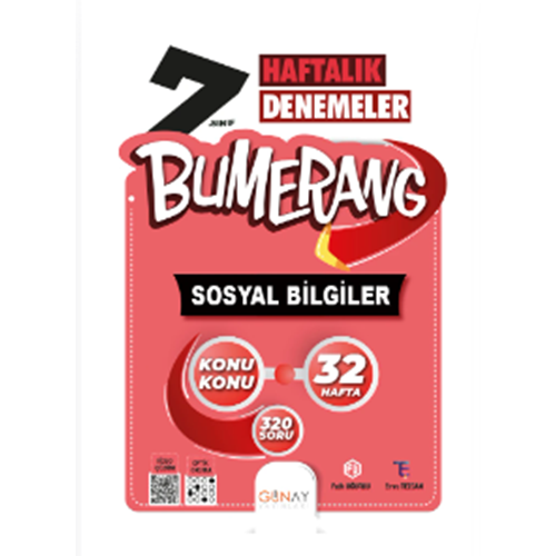 7.SINIF Bumerang 32 Haftalık Sosyal Bilgiler Denemeleri