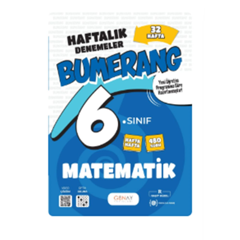 6. SINIF Bumerang 32 Haftalık Matematik Denemeleri