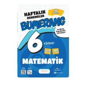 6. SINIF Bumerang 32 Haftalık Matematik Denemeleri