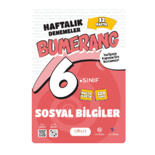 6. SINIF Bumerang 32 Haftalık Sosyal Bilgiler Denemeleri