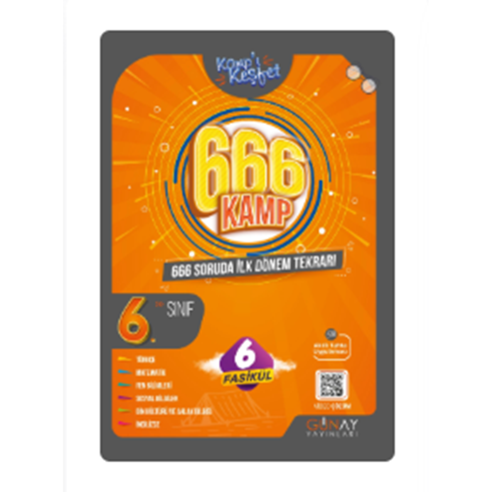 6. SINIF İlk Dönem Kamp Kitabı (Kampı Keşfet)