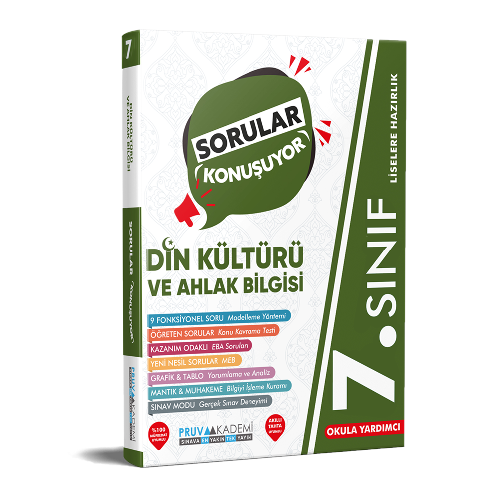 PRUVA 7. SINIF SORULAR KONUŞUYOR SORU BANKASI DİN KÜLTÜRÜ