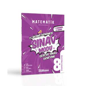 PRUVA 8. SINIF SINAV MODU BRANŞ DENEMESİ MATEMATİK
