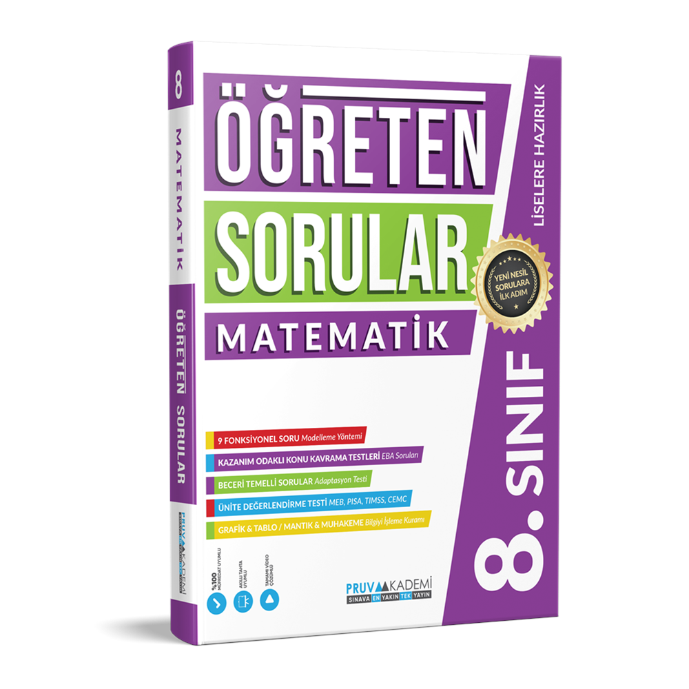 PRUVA 8. SINIF ÖĞRETEN SORULAR SORU BANKASI MATEMATİK