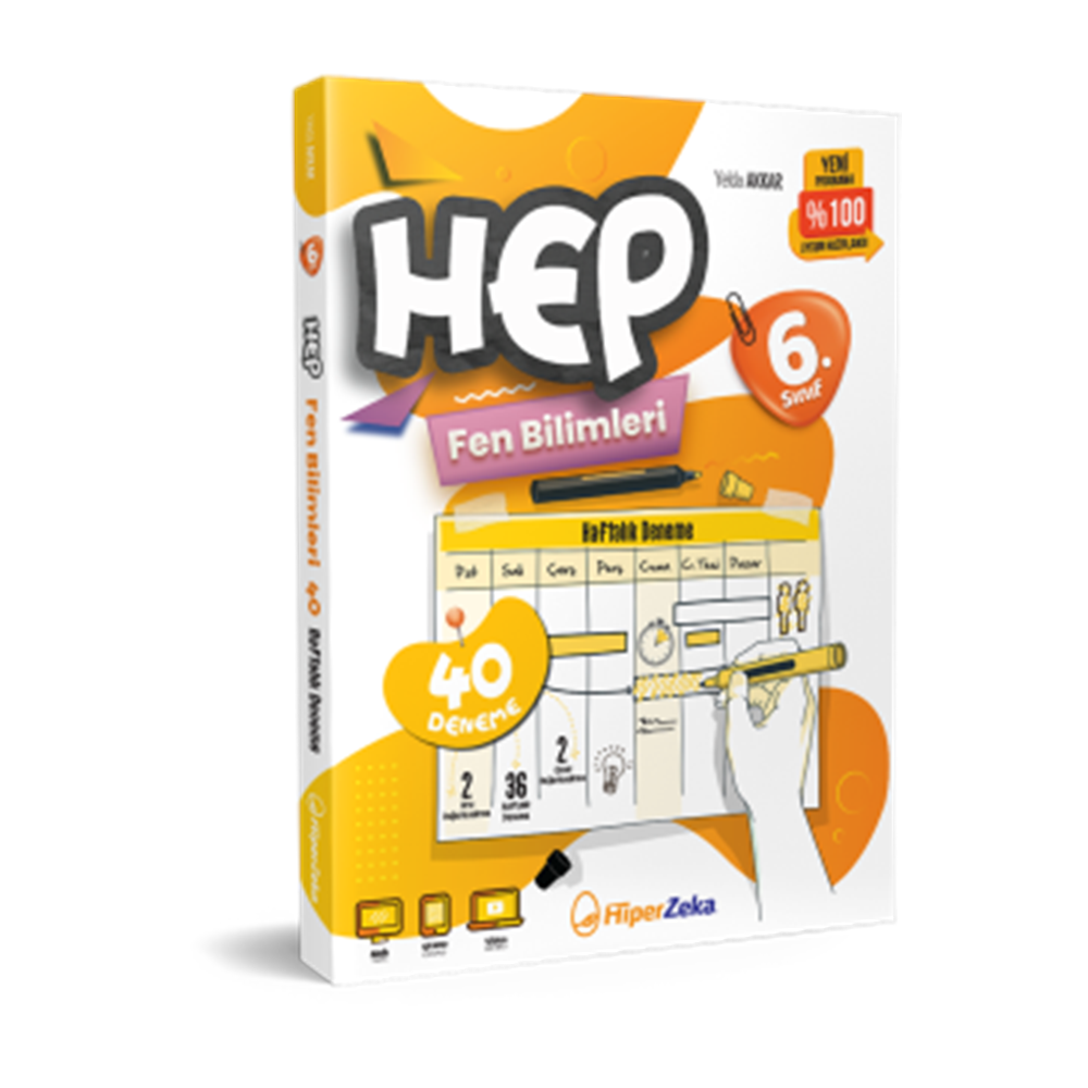 6. Sınıf HEP Fen Bilimleri Haftalık deneme Föyleri