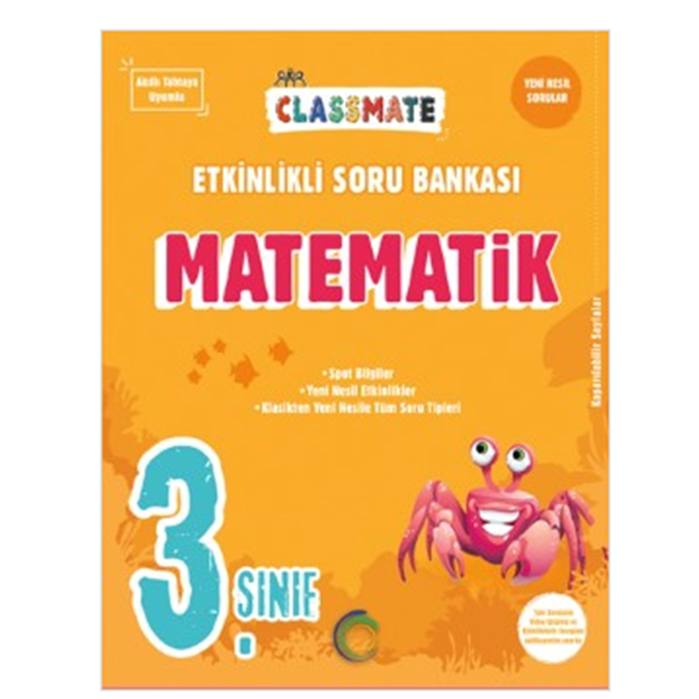 3. Sınıf Classmate Matematik Etkinlikli sorubankası