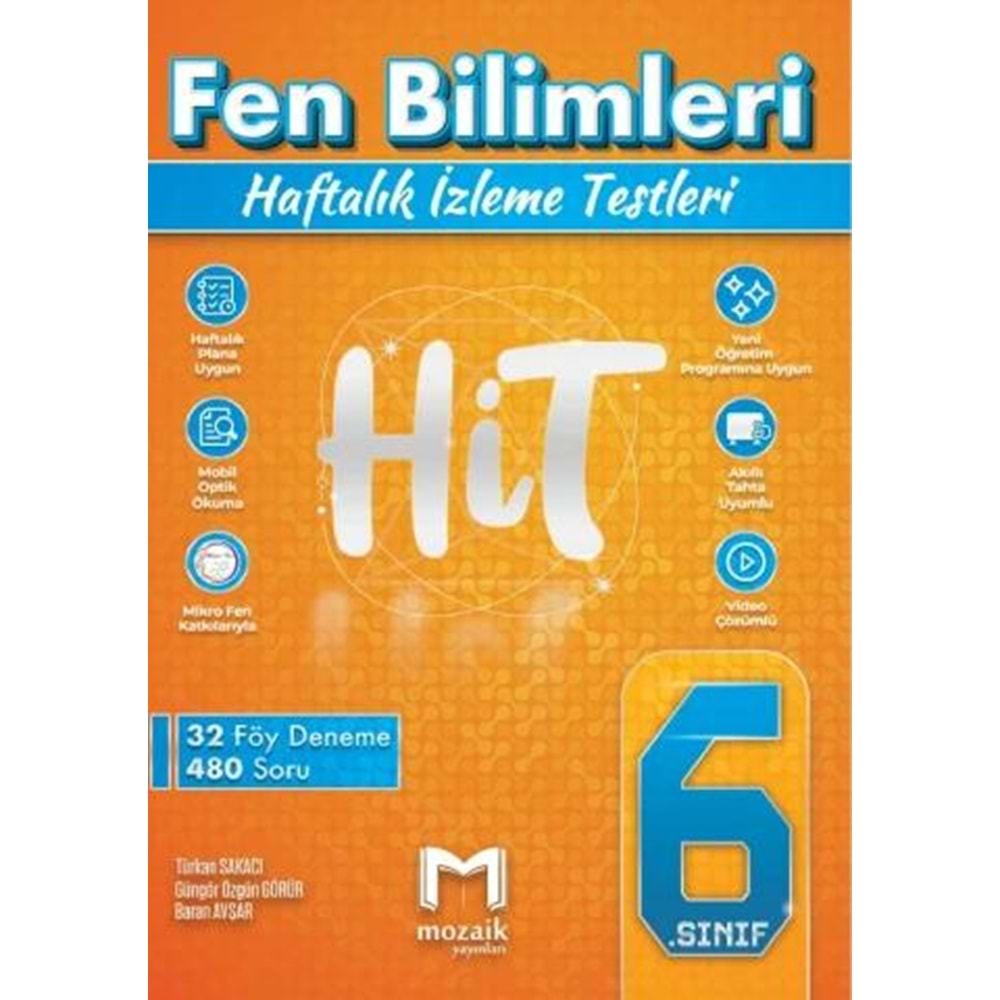 6.SINIF MOZAİK HİT 32 Lİ DENEME FEN BİLM. - 2027
