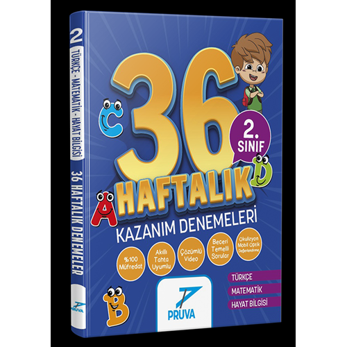 PRUVA 2.SINIF 36 HAFTA SÜREÇ DEĞERLENDİRME DENEMELERİ