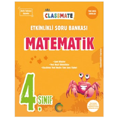 4. Sınıf Classmate Matematik Etkinlikli sorubankası