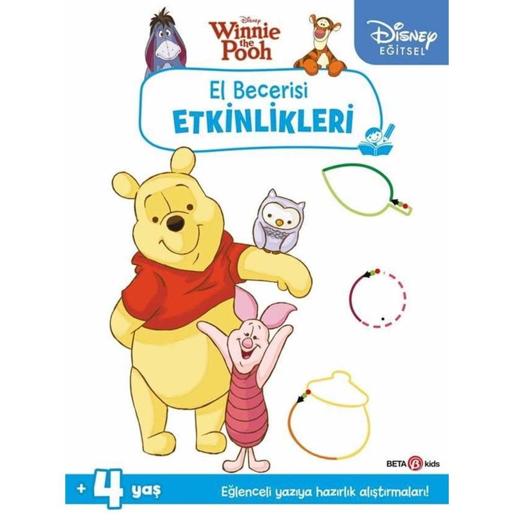 Disney Eğitsel Winnie the Pooh El Becerisi Etkinlikleri Yazıya Hazırlık