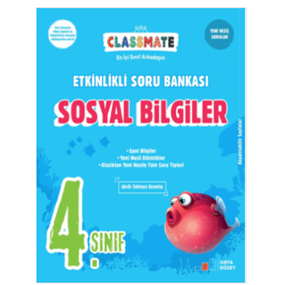 4. Sınıf Classmate Sosyal Bilgiler Etkinlikli sorubankası