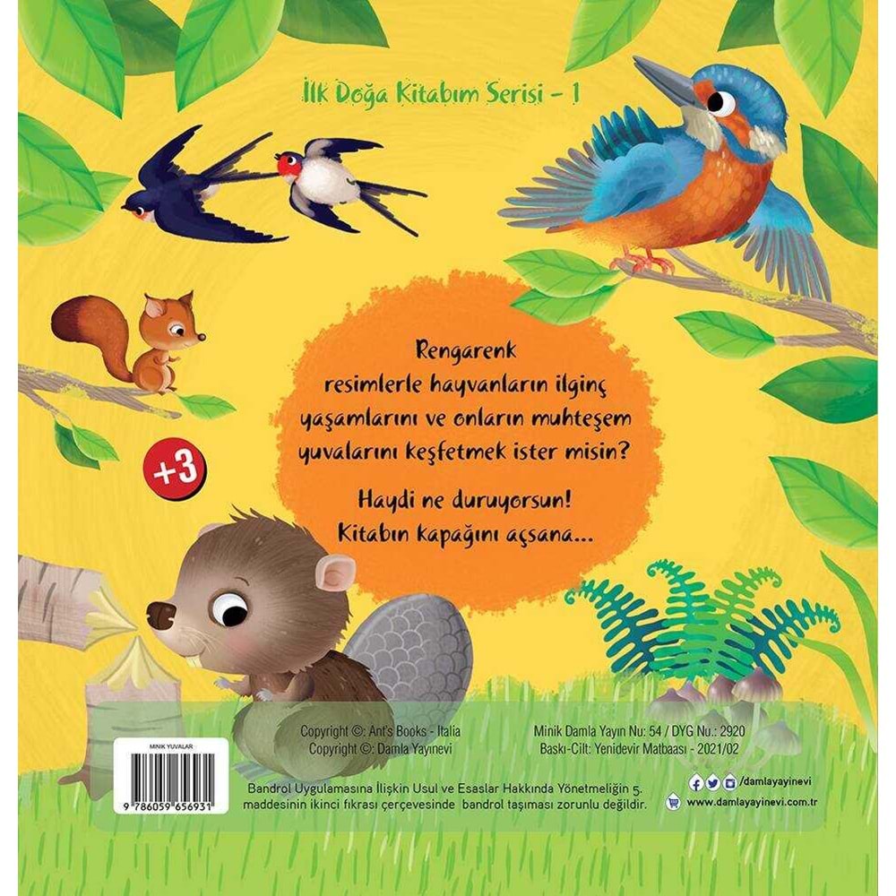 İlk Doğa Kitabım Serisi-1: Minik Yuvalar