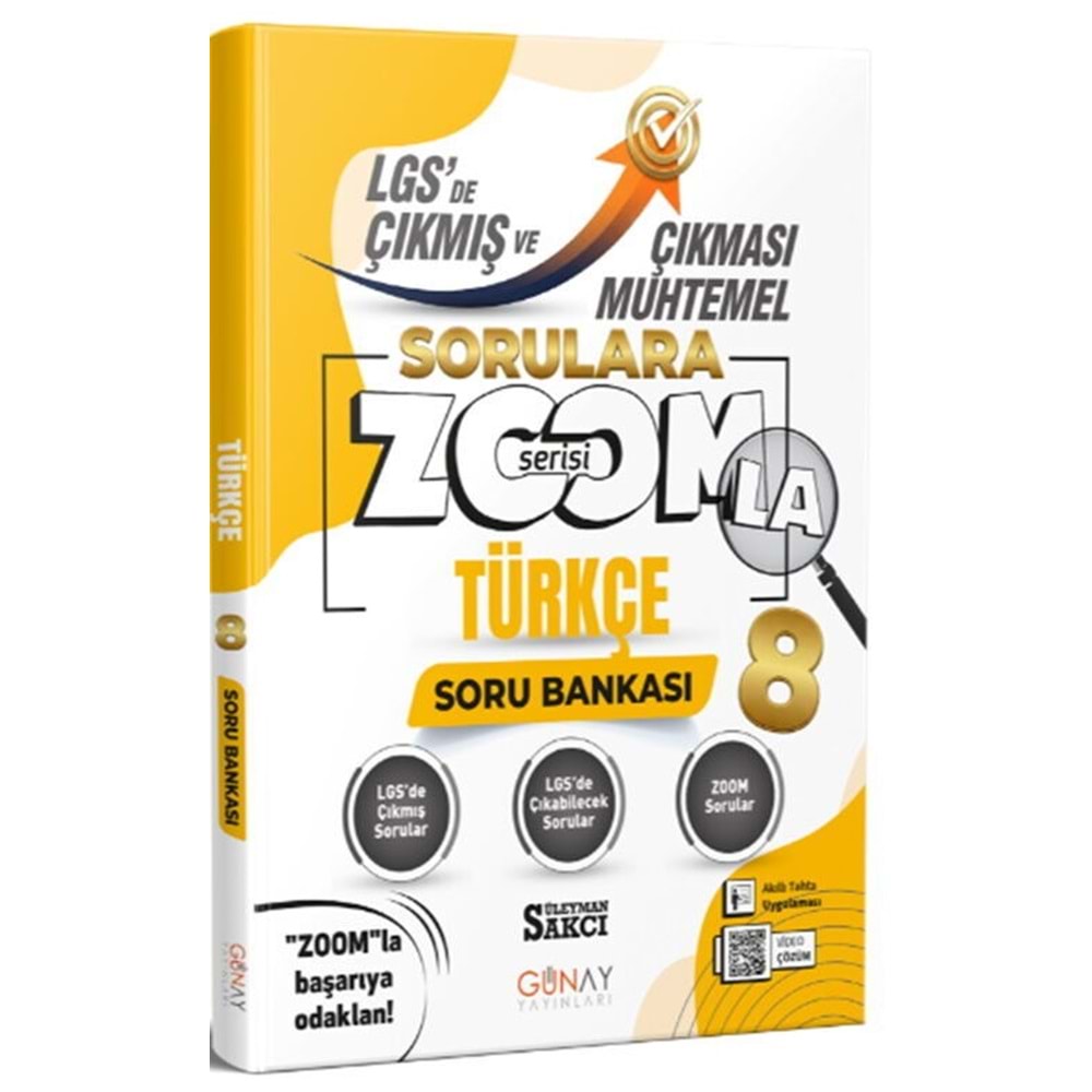 GÜNAY 8.SINIF TÜRKÇE ÇIKMIŞ VE ÇIKMASI MUHTEMEL SORULAR