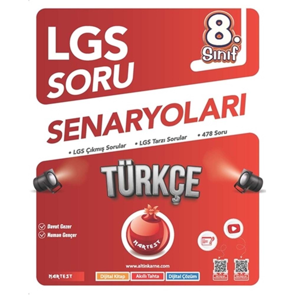 NARTEST 8.SINIF TÜRKÇE LGS SENARYOLARI SORU BANKASI