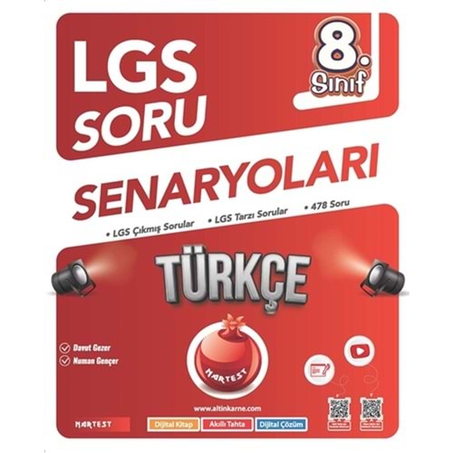 NARTEST 8.SINIF TÜRKÇE LGS SENARYOLARI SORU BANKASI