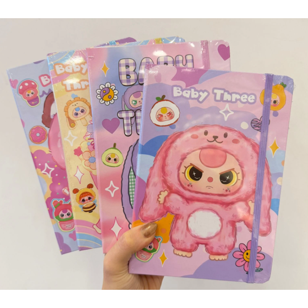 BABY THREE LASTİKLİ DEFTER