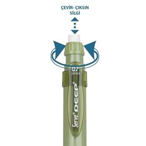 SERVE DEEP VERSATİL KALEM 0.7 MM YAPRAK YEŞİLİ